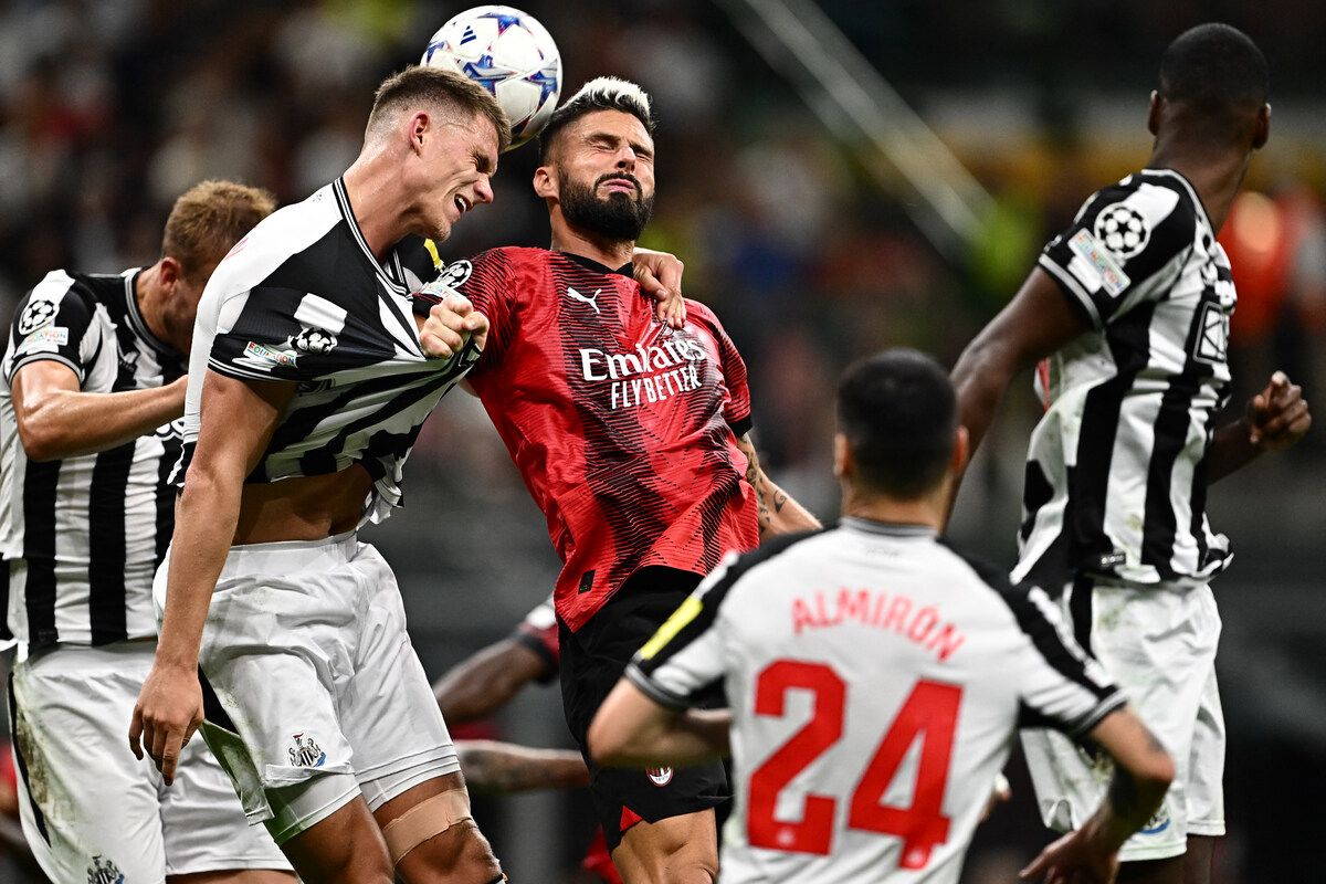 Newcastle vs AC Milan predicted lineups Champions Lineups